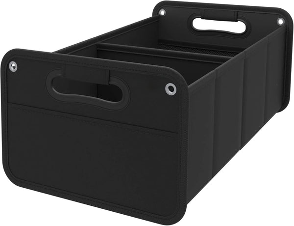 ATHLON TOOLS Trunk Bag Foldable - Boot Organiser Car Folding Box Car Bag - Reinforced and Stable - with Non-Slip Velcro